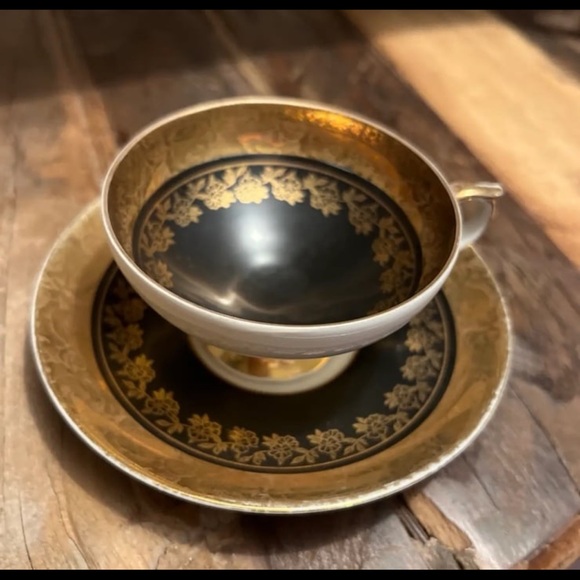 Vintage Bavarian Demitasse Espresso Cup & Saucer, Turkish Coffee Cup - Picture 8 of 13